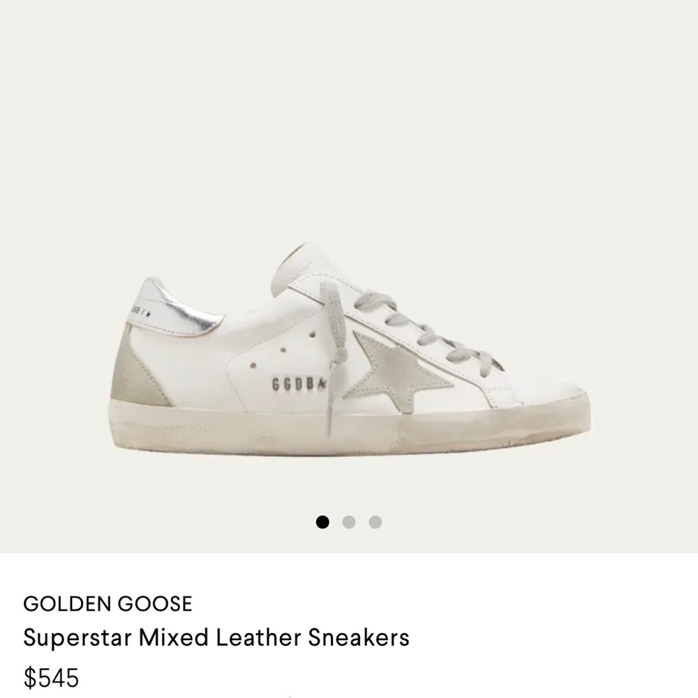 Golden Goose Superstar Mixed Leather Sneaker - EUC - 39